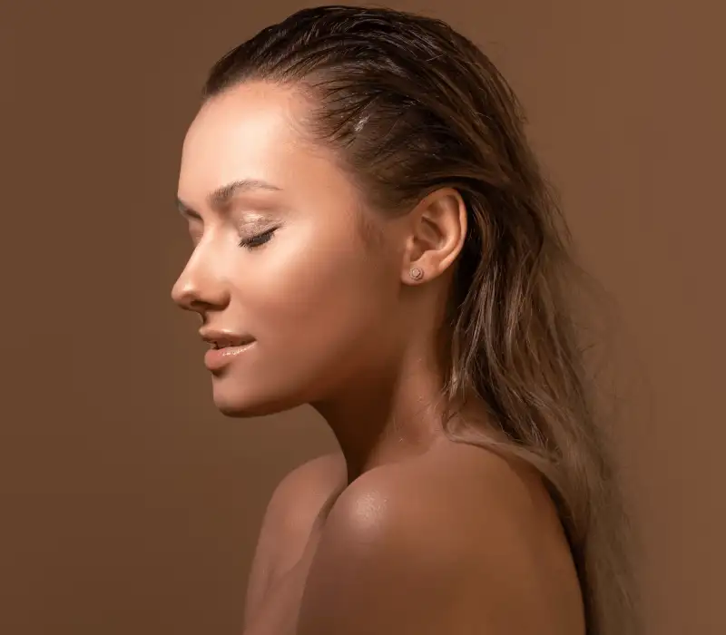 Spray tan and skincare results at TANNED TO Toronto