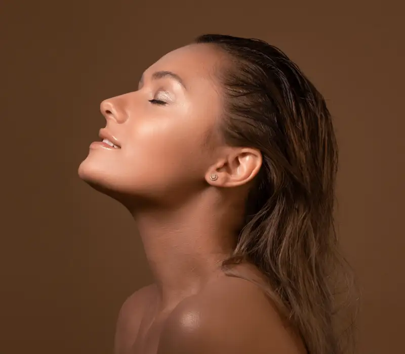 Spray tan and skincare results at TANNED TO Toronto